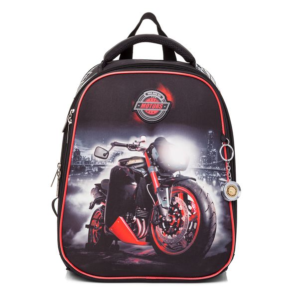 Рюкзак Hatber ERGONOMIC -MOTORS- 37X29X17 СМ EVA материал светоотраж. 2 отделения на молнии , 